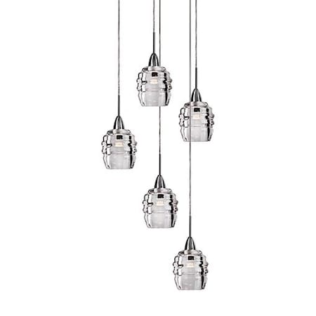 Kuzco Lighting Vintage But Modern LED Round Five Light Multi-Pendant